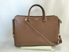 BURBERRY Banwell Leather x Nova Check Shoulder Bag Tote Bag