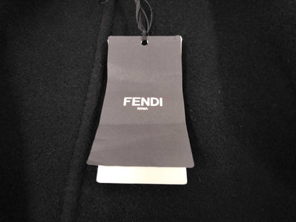 FENDI Zip-Up Long Coat Cashmere/Viscose 54 Coat