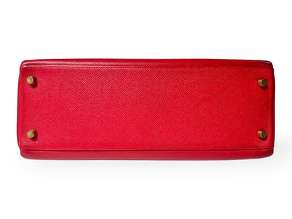 HERMES Kelly 32 Le Tourne Handbag with 〇Y Stamp and Gold Hardware