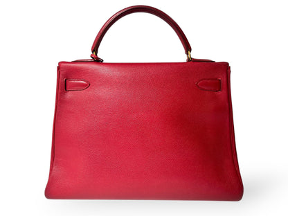 HERMES Kelly 32 Le Tourne Handbag with 〇Y Stamp and Gold Hardware