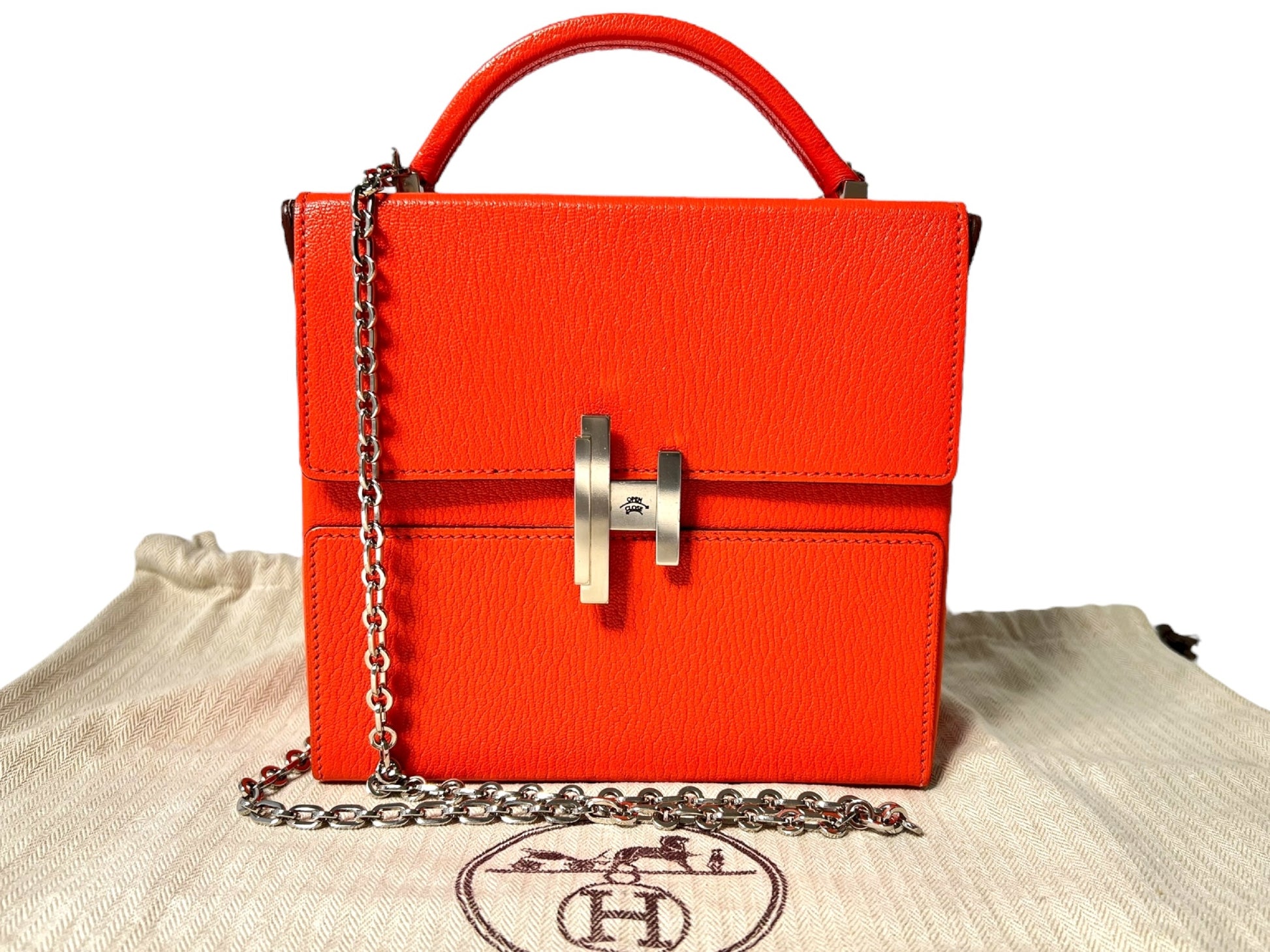 HERMES Cinetic Chez Le Mysore A Stamp 2017 Shoulder Bag with Silver Hardware