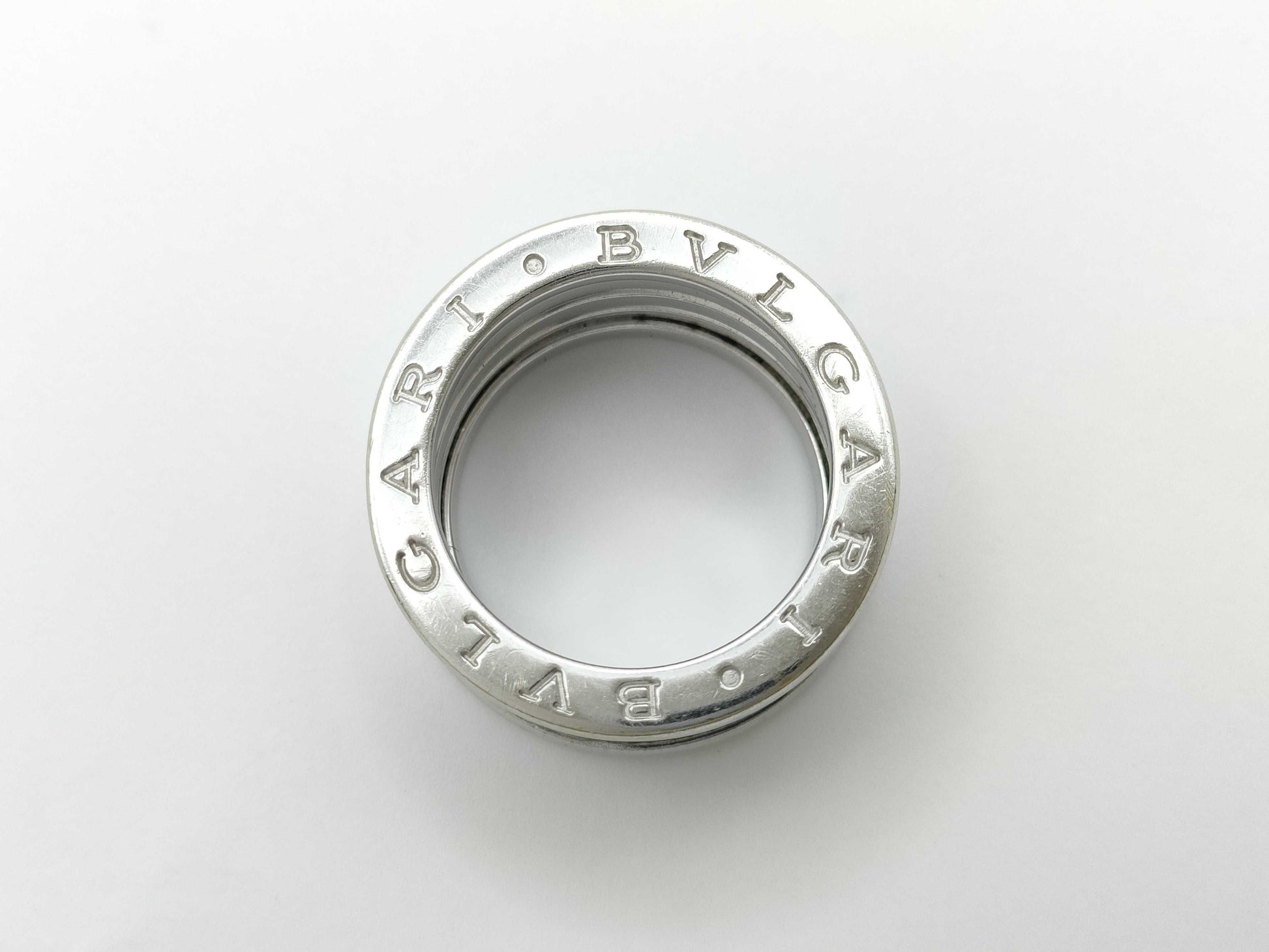 BVLGARI B.zero1 Diamond #54 WG 750 13.6g Ring 