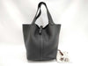 HERMES Hermes Picotin 22 Black Y Stamp Handbag