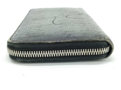 Berluti Calligraphy Round Zip Wallet