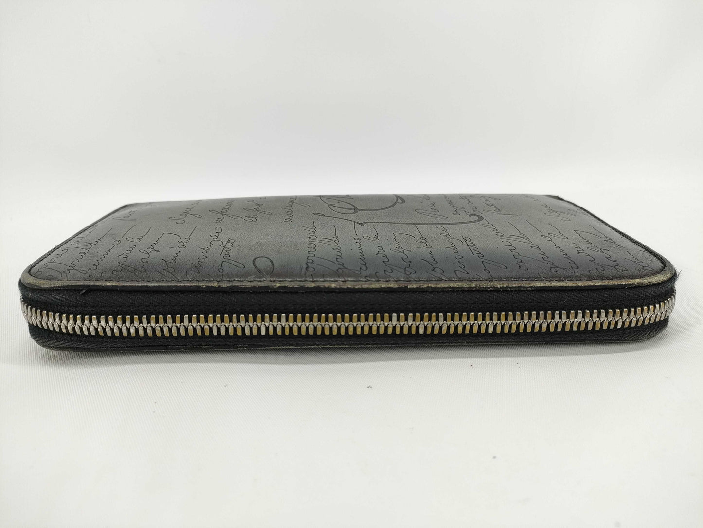 Berluti Calligraphy Round Zip Wallet