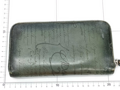 Berluti Calligraphy Round Zip Wallet