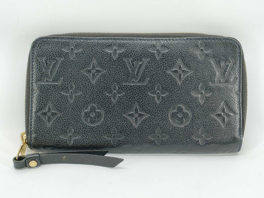 LOUIS VUITTON Monogram Empreinte Louis Vuitton Monogram Empreinte Zippy Wallet Vertical Wallet