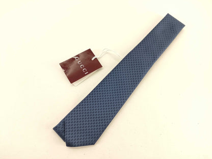GUCCI Micro GG Tie, Navy. Accessories: Box and Tie.