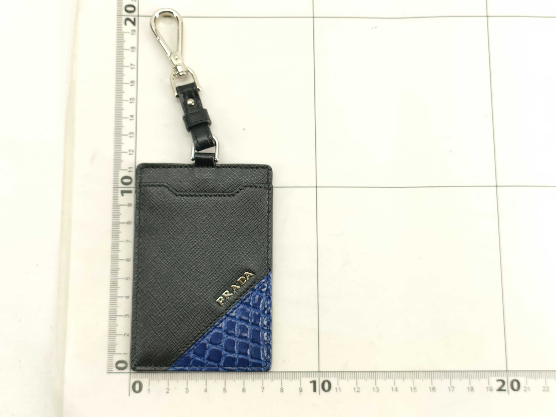 PRADA Saffiano Crocodile Embossed Card Holder 2MC022 Accessories: Box, Key Case, Key Holder