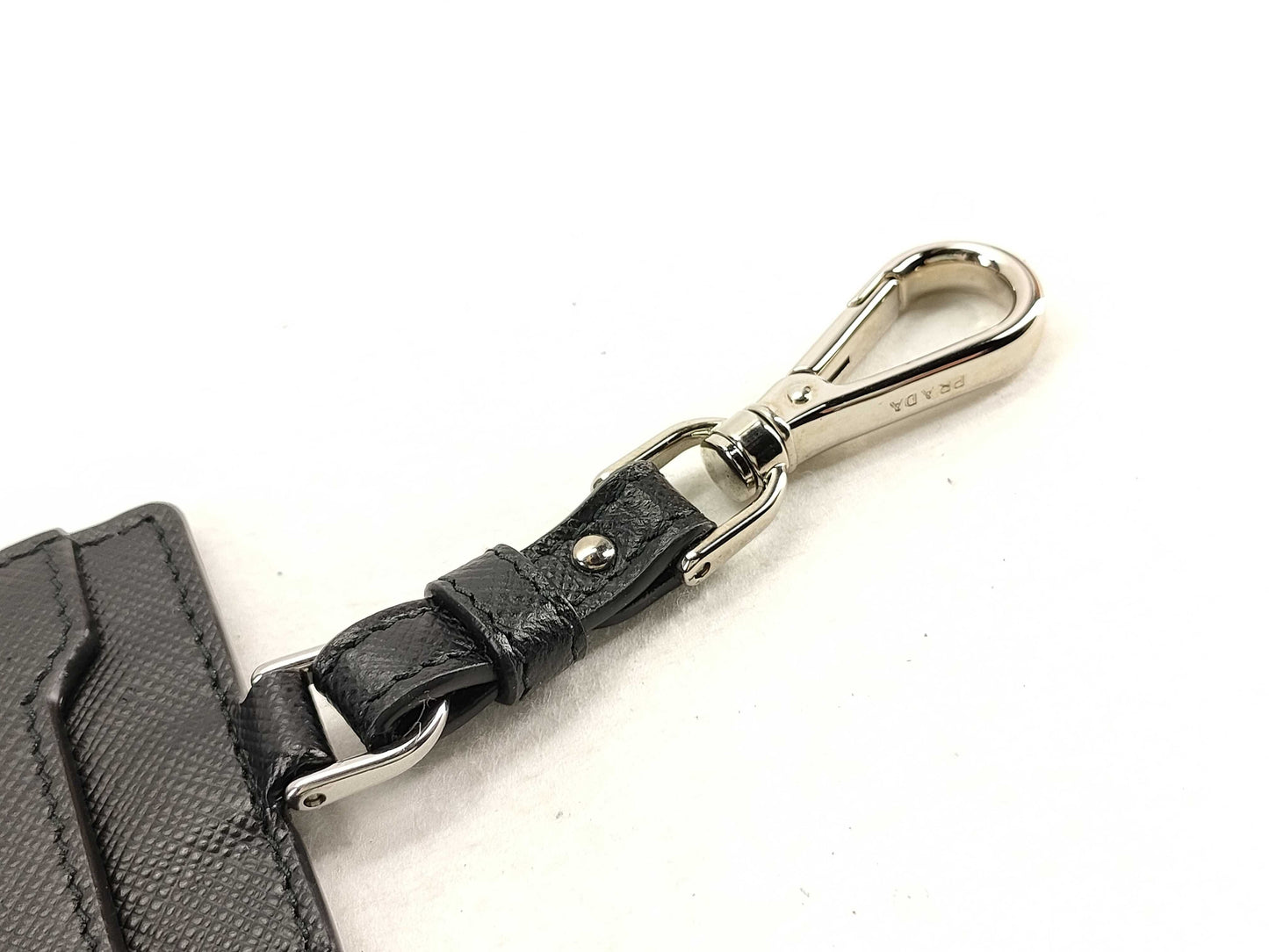 PRADA Saffiano Crocodile Embossed Card Holder 2MC022 Accessories: Box, Key Case, Key Holder