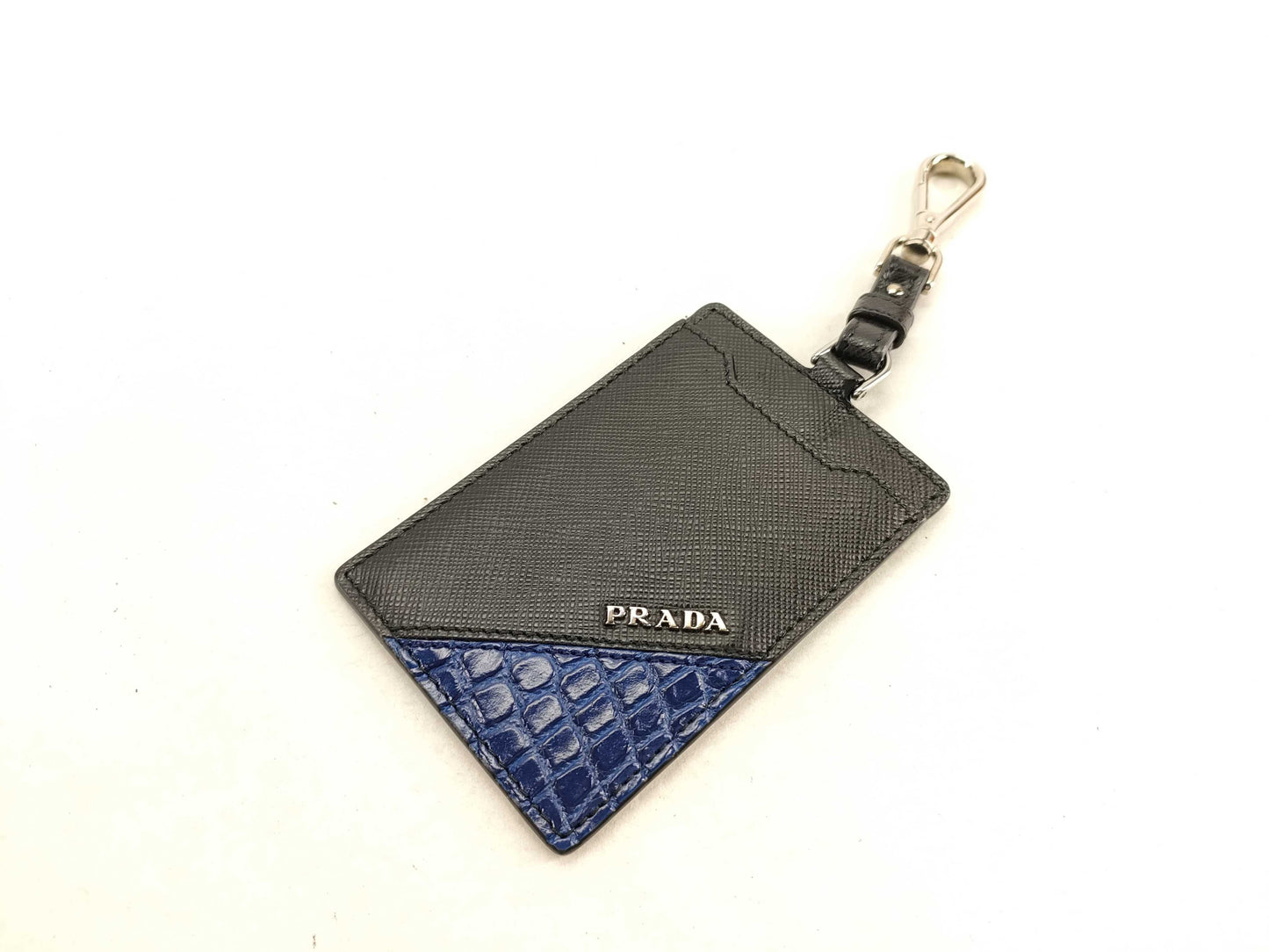 PRADA Saffiano Crocodile Embossed Card Holder 2MC022 Accessories: Box, Key Case, Key Holder