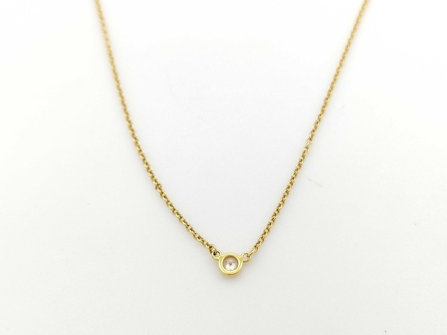 Tiffany & Co. By the Yard 1PD YG Au750 1.8g Necklace 