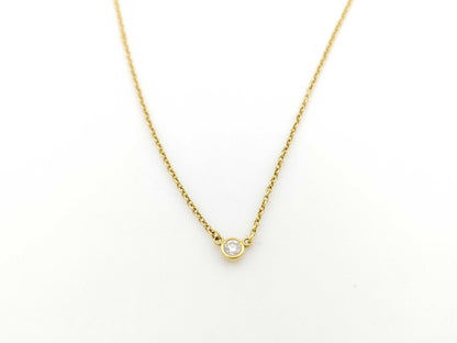 Tiffany & Co. By the Yard 1PD YG Au750 1.8g Necklace 