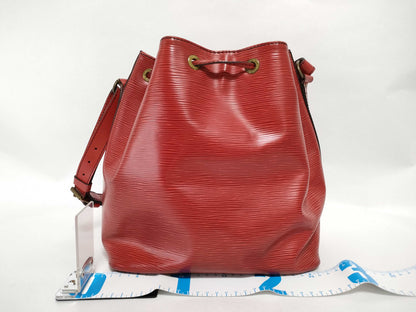 LOUIS VUITTON Epi LV Epi Petit Noe Shoulder Bag Red Shoulder Bag