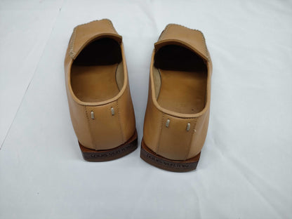 LOUIS VUITTON LV Leather Loafers Beige Size 35.5 BA1012 Other Shoes