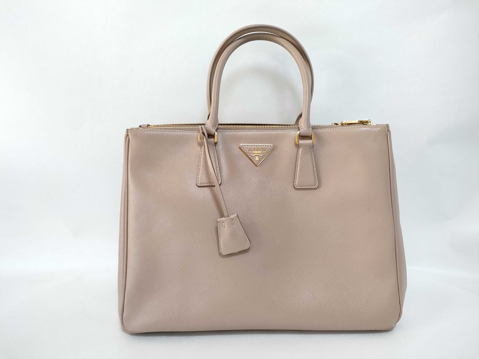 PRADA Saffiano Handbag Beige
