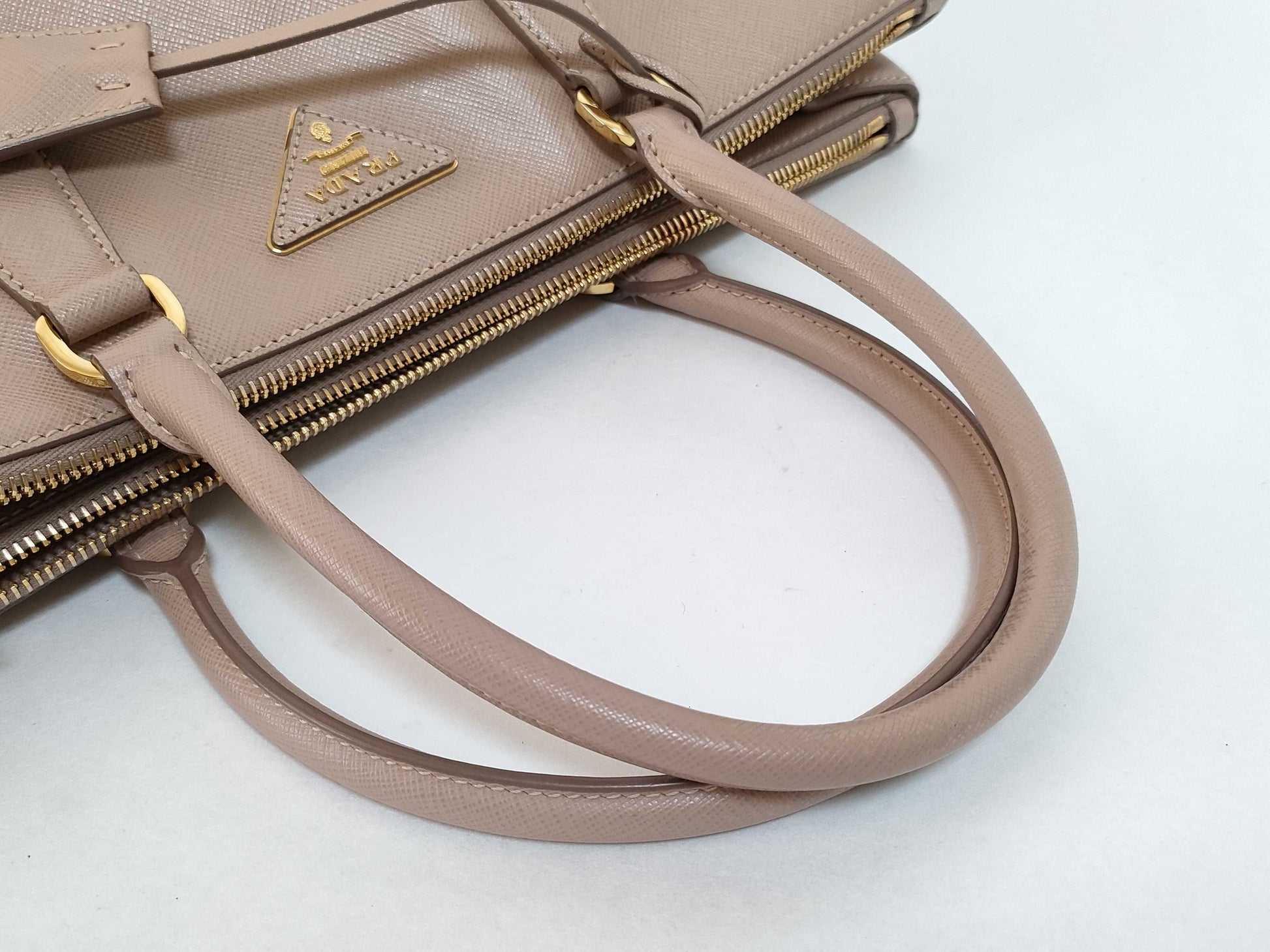 PRADA Saffiano Handbag Beige