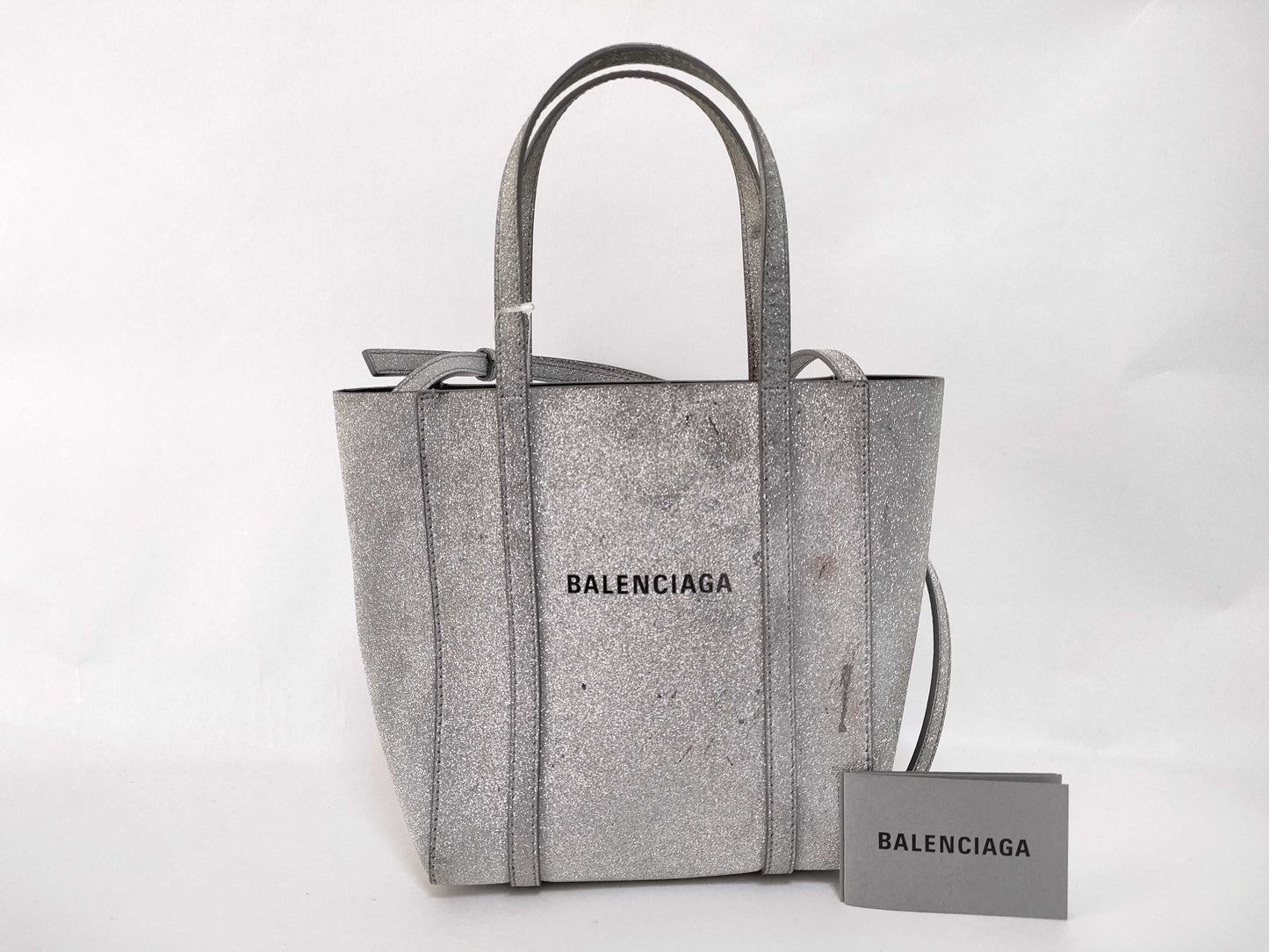 BALENCIAGA Everyday 2-Way Bag Silver Handbag