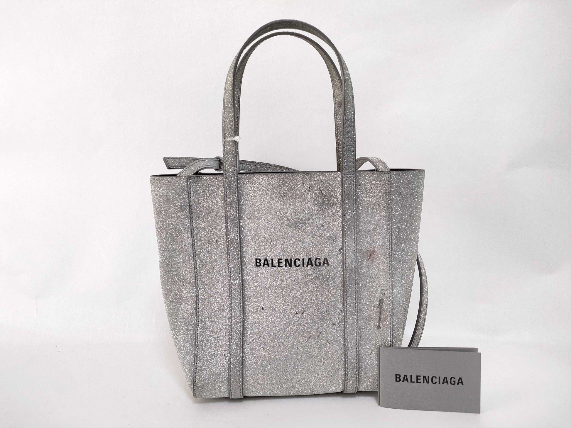 BALENCIAGA Everyday 2-Way Bag Silver Handbag