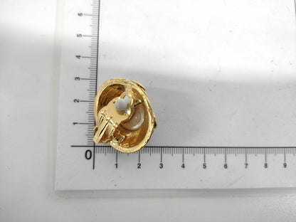 CHANEL Coco Mark Faux Pearl Earrings 94P Earrings