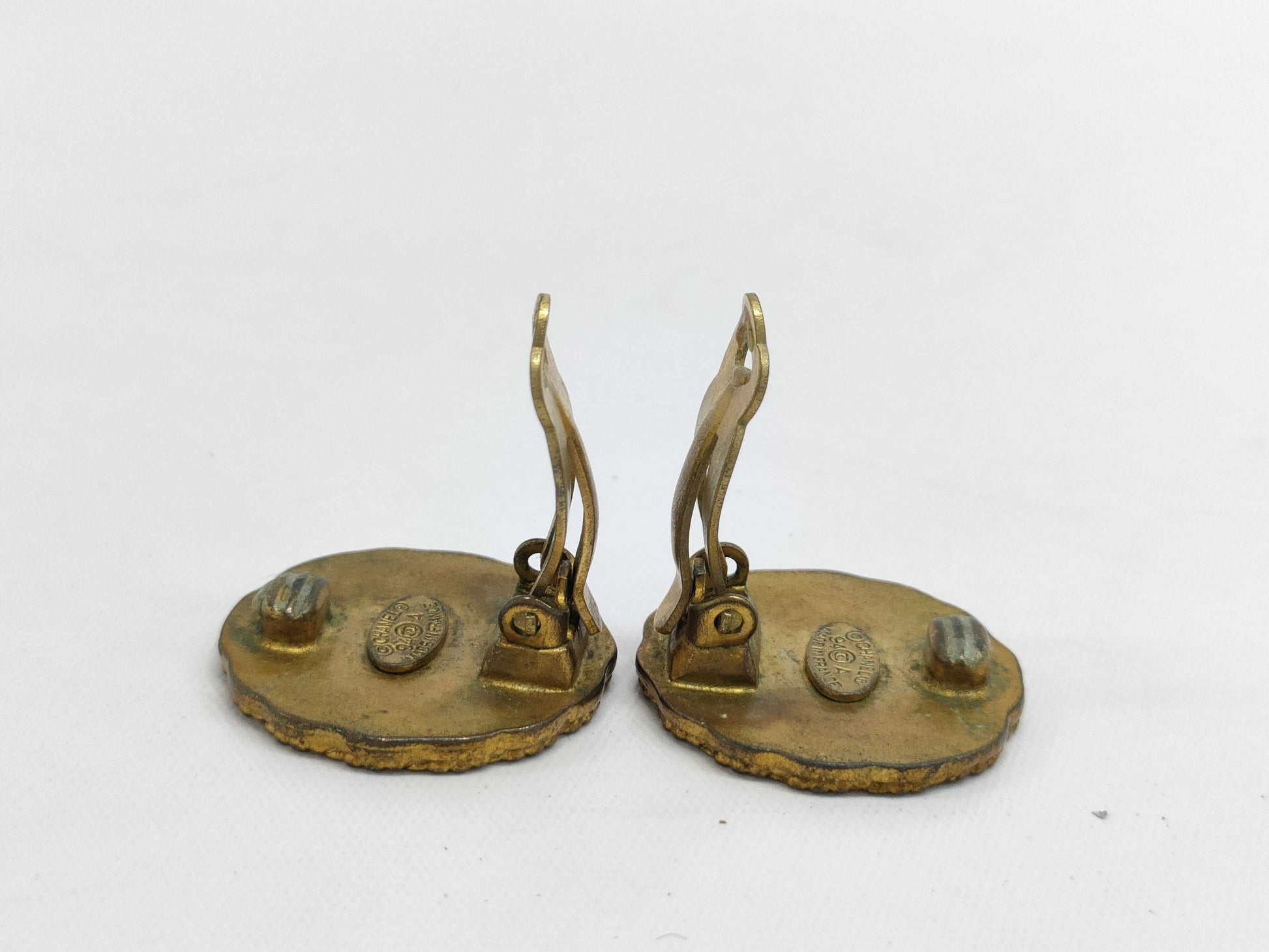 CHANEL Coco Mark Round Earrings 94A Earrings