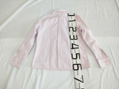 CHANEL CHANEL Dress Shirt Top Pink Paper Tag Size M Shirt