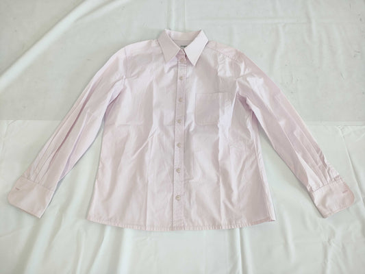 CHANEL CHANEL Dress Shirt Top Pink Paper Tag Size M Shirt