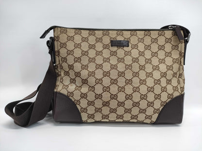 GUCCI GG Canvas Shoulder Bag 114273 001998