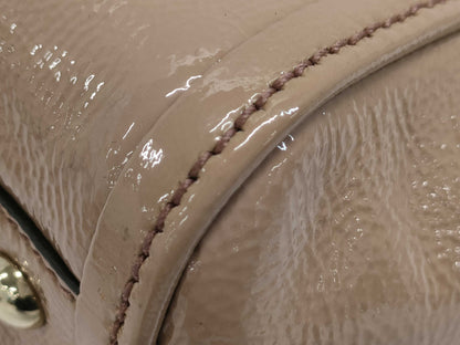 GUCCI SOHO Patent Leather Handbag with Shoulder Strap, 2-Way, 336751