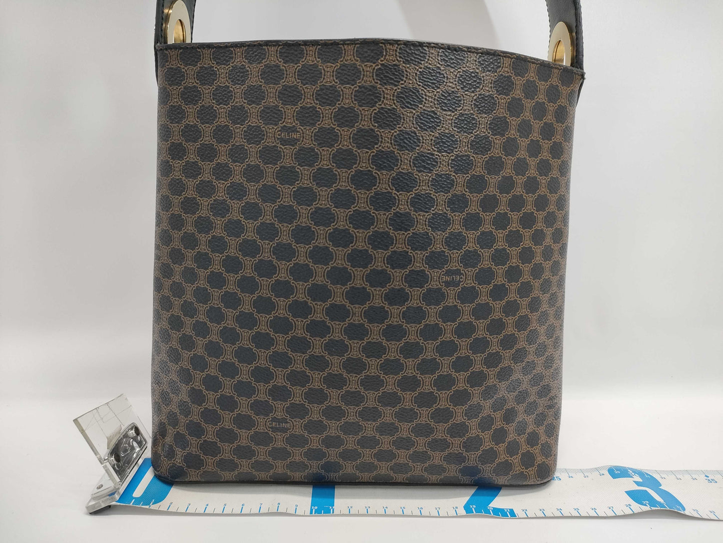 CELINE Macadam Circle Logo One-Shoulder Bag