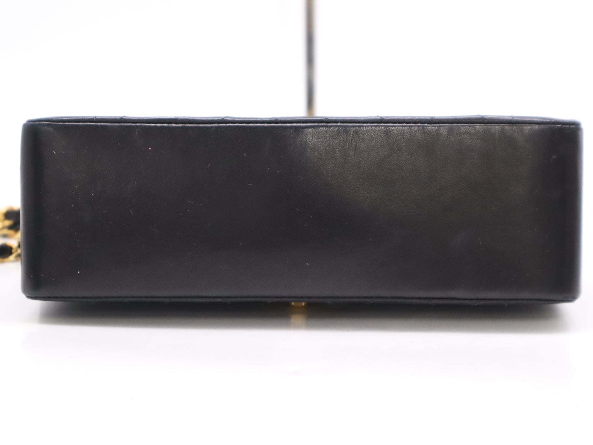 CHANEL Lambskin Matelasse 22 Shoulder Bag with Small Flap, Small Chain, Turn Lock, Gold Hardware, Black, Guarantee Card, Card Holder, Sticker, 2057903