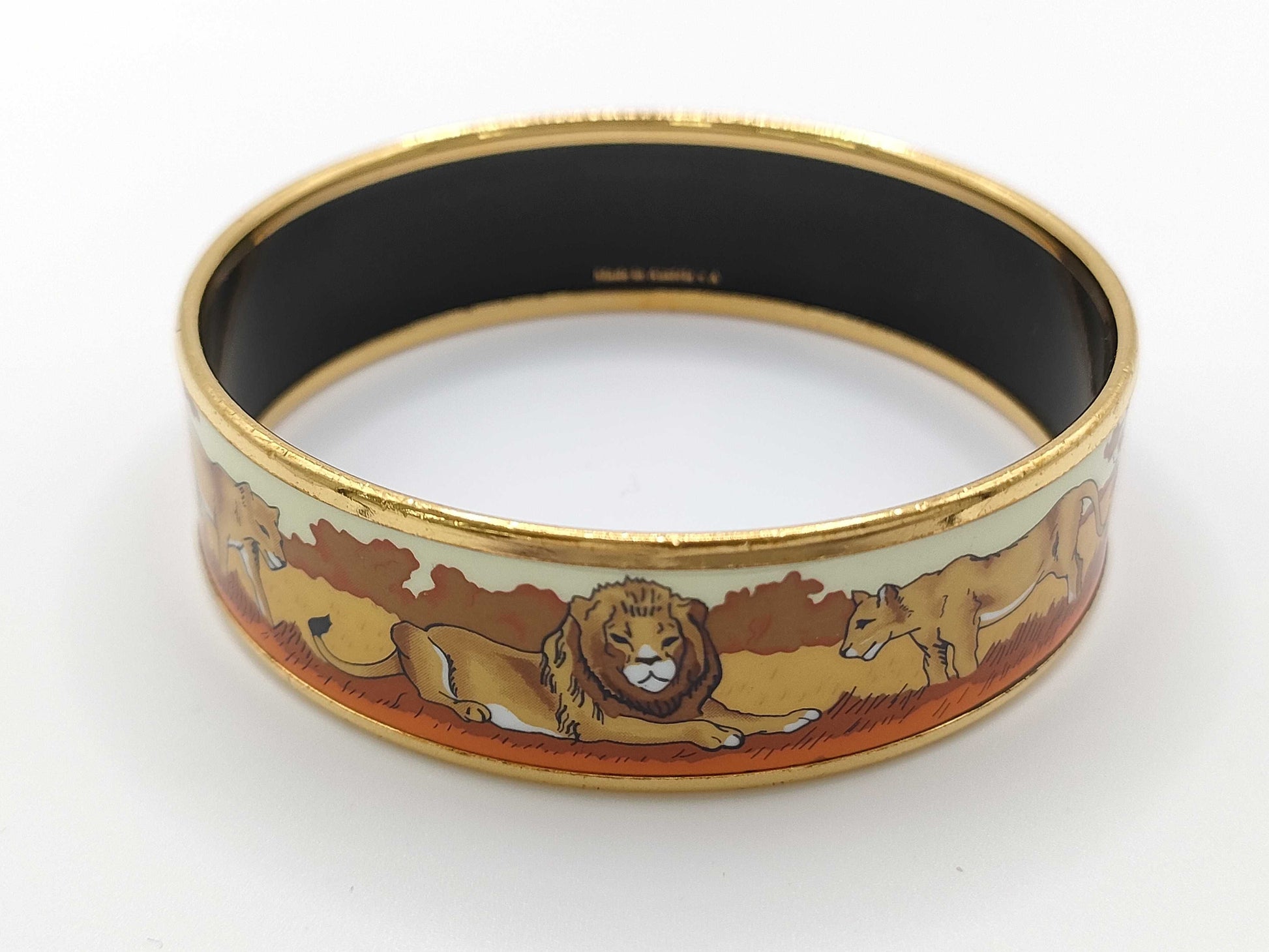 HERMES GP enamel GM bangle GD hardware bracelet bangle