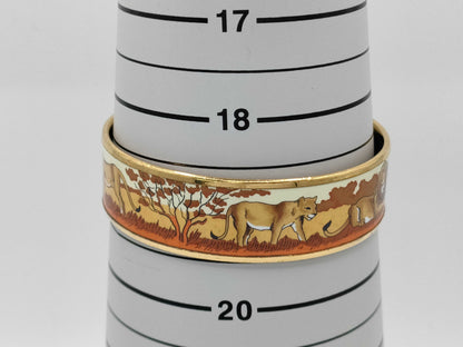 HERMES GP enamel GM bangle GD hardware bracelet bangle