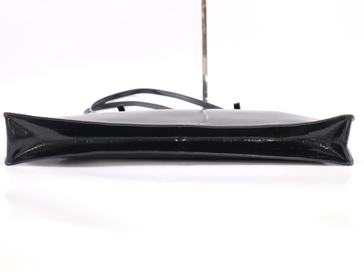 FENDI Leather Logo FF Black Tote Bag