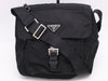 PRADA Nylon Triangle Logo Messenger Bag Black Shoulder Bag
