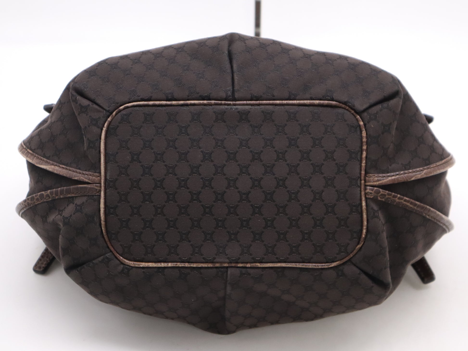 CELINE Canvas x Leather Bittersweet Macadam Tote Bag