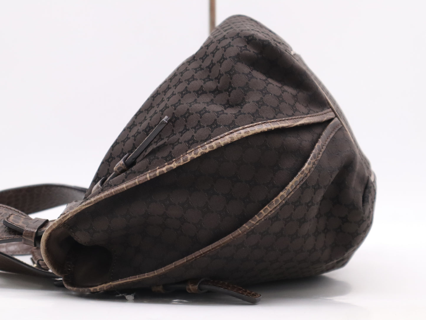 CELINE Canvas x Leather Bittersweet Macadam Tote Bag