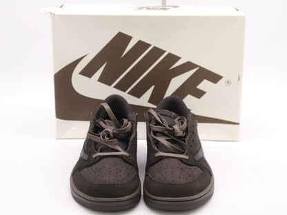 DM7866-202 Other Clothing Line Air Jordan 1 Low Travis Scott Suede Brown with Replacement Laces Size 28CM Sneakers