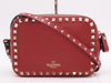 VALENTINO QW0B0809VSF Garavani Leather Rockstud Red Shoulder Bag