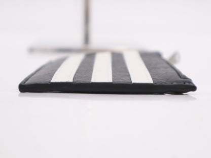 BALENCIAGA 721896 Balenciaga x Adidas Leather Fragment Case Black 203437 Wallet