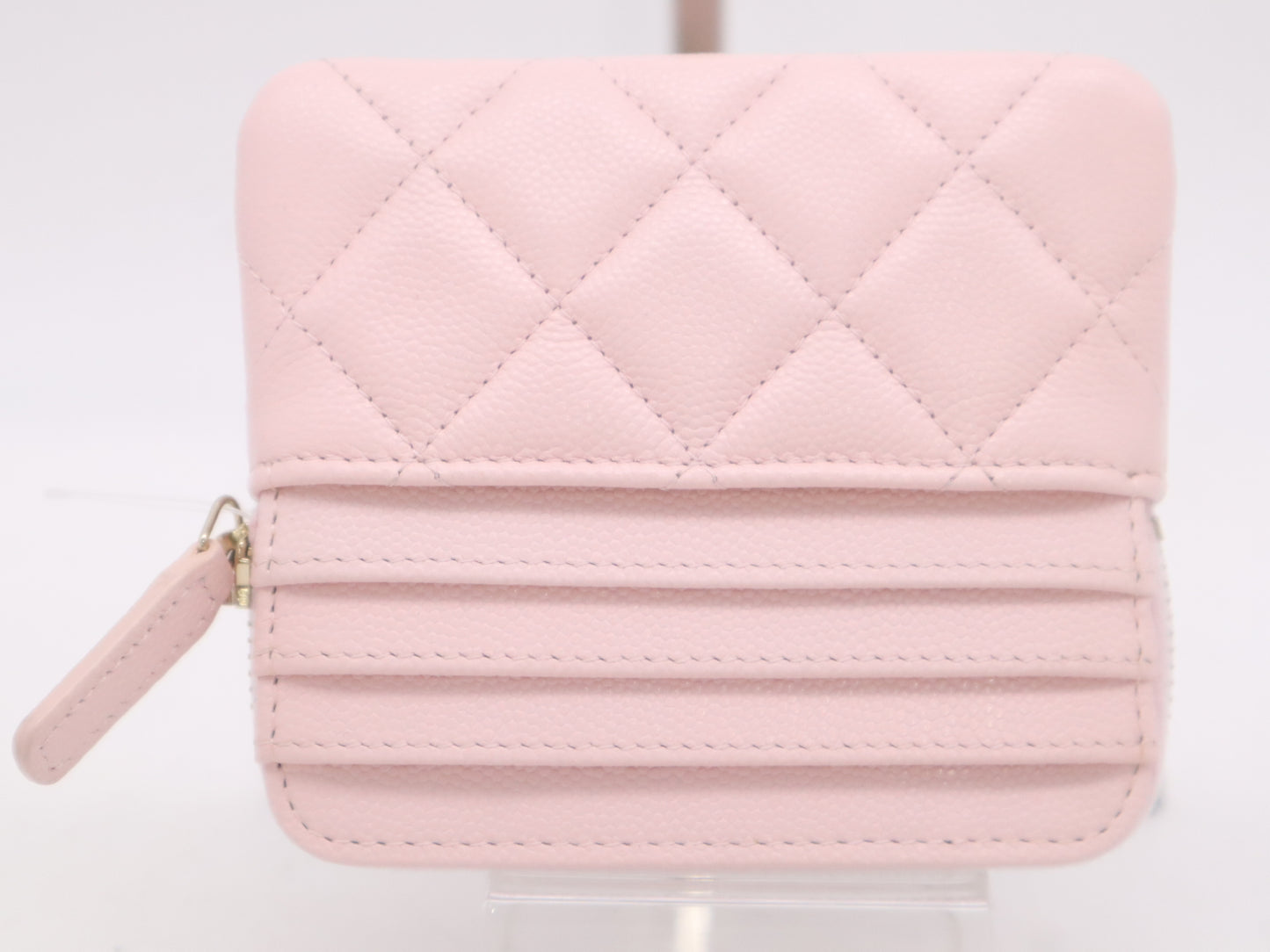 CHANEL AP2741 Caviar Skin Coco Mark Matelasse Coin Case Pink 32075703 Coin Case