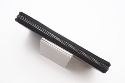 Berluti Calligraphy Long Zip Wallet Black/Gray F0290 Wallet