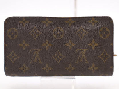LOUIS VUITTON M61727 Monogram Porte Monne Zip Wallet