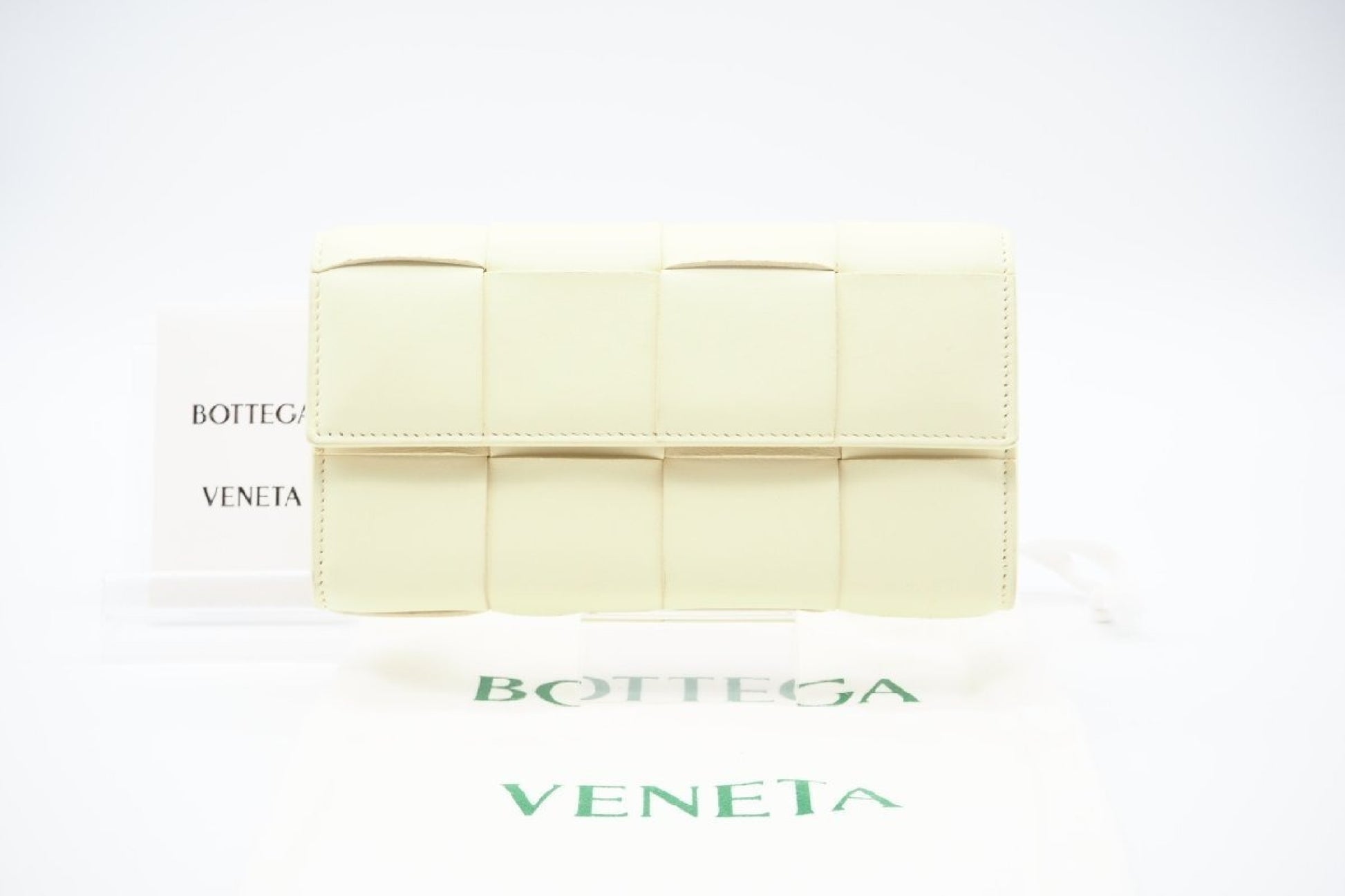 BOTTEGA VENETA 667433 Intrecciato Large Cassette Flap Wallet A00536196M with Dust Bag
