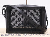 LOUIS VUITTON M53964 Monogram See-Through Soft Trunk Black RFID Enabled Shoulder Bag with Dust Bag