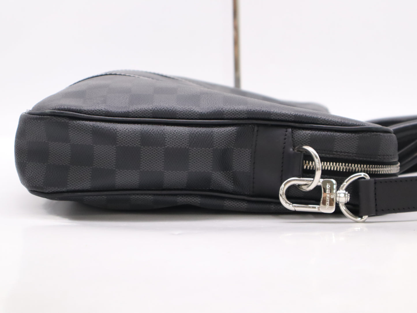 LOUIS VUITTON N41478 Graphite Porte-Document Voyage PDV PM Handbag with Shoulder Strap GI0137