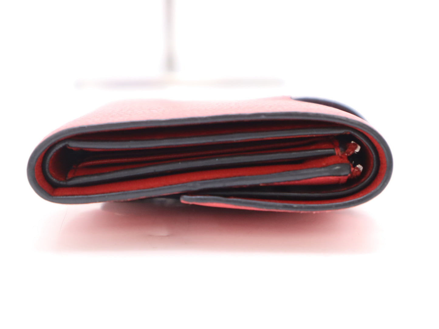 LOEWE Leather Anagram Small Vertical Wallet, Two-Tone Pink and Brown