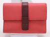 LOEWE Leather Anagram Small Vertical Wallet, Two-Tone Pink and Brown