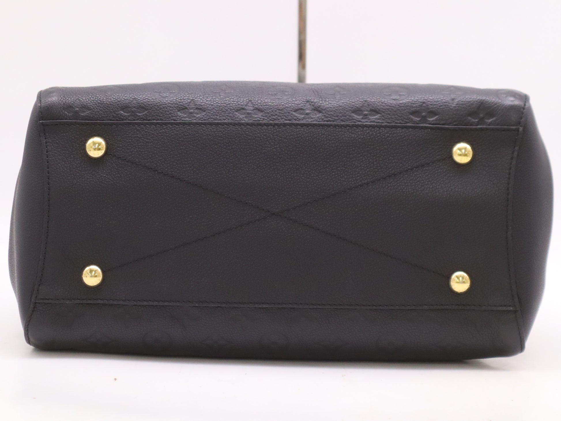 LOUIS VUITTON M41069 Monogram Empreinte Montaigne GM Noir Tote Bag