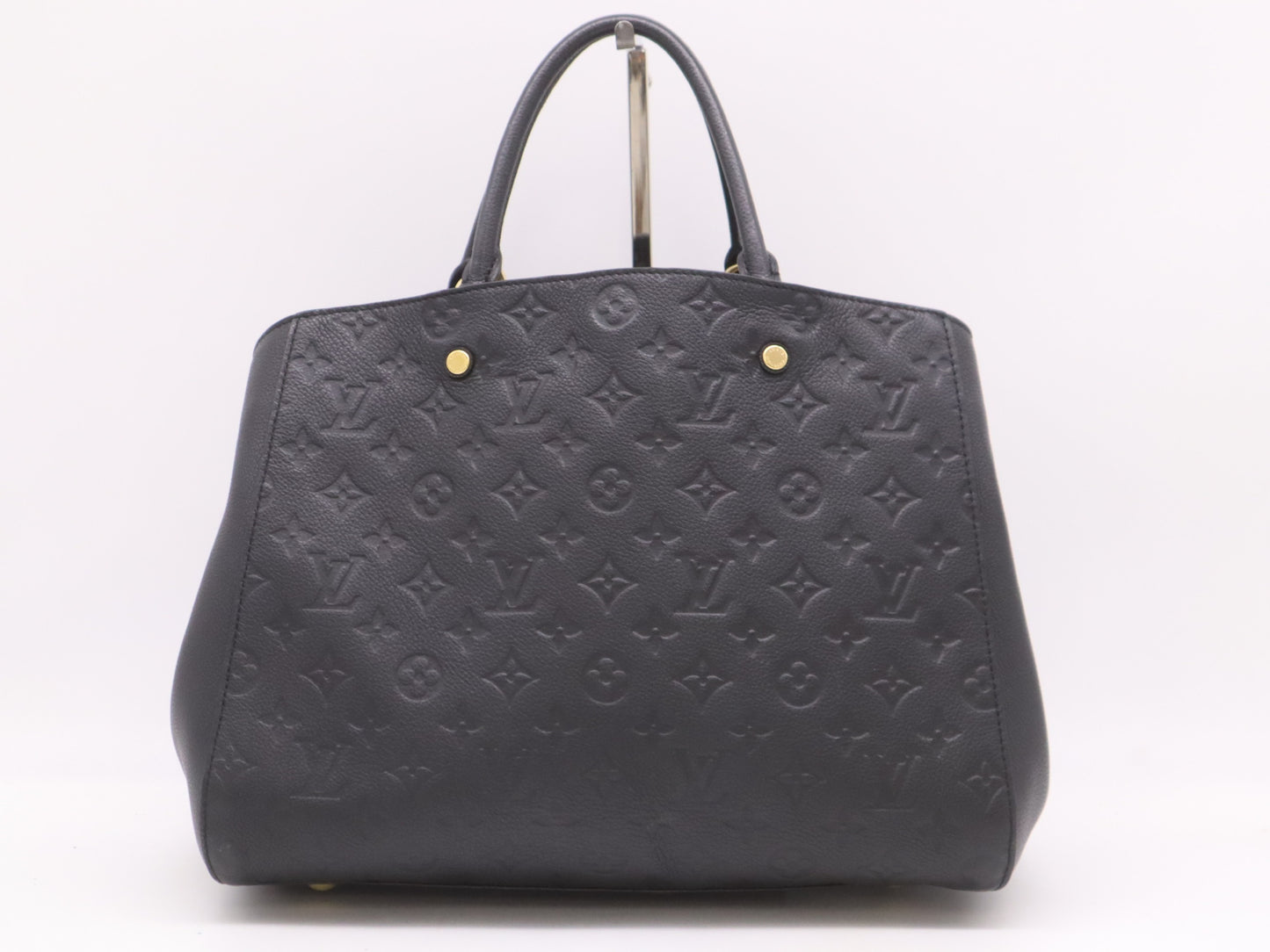 LOUIS VUITTON M41069 Monogram Empreinte Montaigne GM Noir Tote Bag